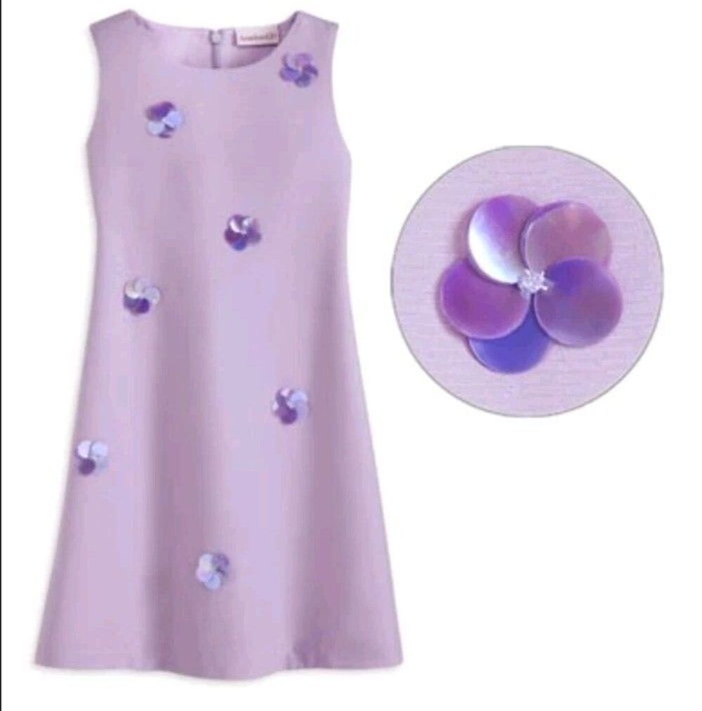 American Girl Brand Lavender Purple Birthday Party Dress RETIRED Girls Size 10